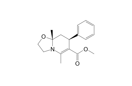 Methyl 7-phenyl-5,8a-dimethyl-2,3,8,8a-tetrahydro-7H-oxazolo[3,2-a]pyridin-6-carboxylate