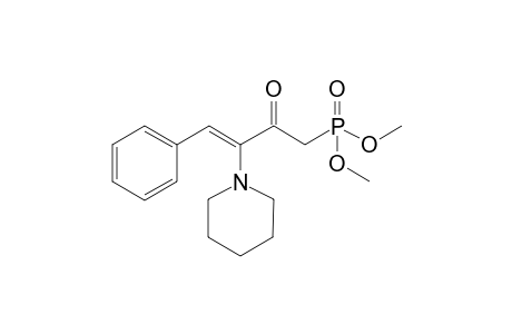 Dimethyl 3-piperidinyl-2-oxo-4-phenyl-3-butenylphosphonate
