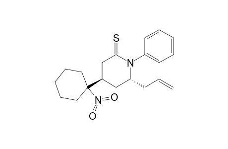 trans-6-Allyl-1-phenyl-4-(1-nitrocyclohexyl)piperidine-2-thione