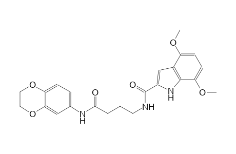 1H-indole-2-carboxamide, N-[4-[(2,3-dihydro-1,4-benzodioxin-6-yl)amino]-4-oxobutyl]-4,7-dimethoxy-