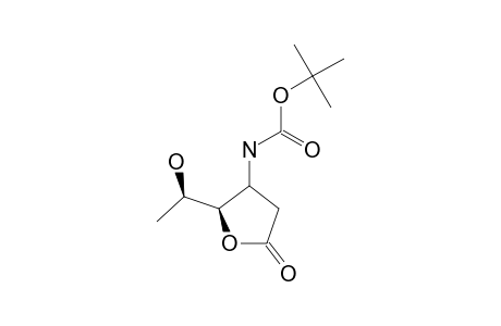 (3S,4S,5S)-3-[N-(TERT.-BUTOXYCARBONYL)-AMINO]-5-HYDROXYHEXANO-4-LACTONE