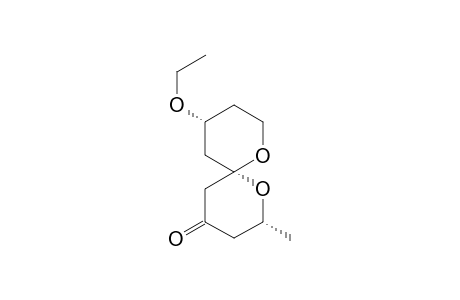 (2R,6S,10R)-10-Ethoxy-2-methyl-1,7-dioxaspiro[5.5]undecan-4-one