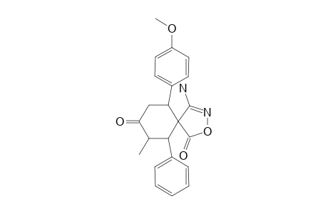 4-AMINO-7-METHYL-6-PHENYL-10-(4-METHOXYPHENYL)-2-OXA-3-AZASPIRO-[4.5]-DEC-3-ENE-1,8-DIONE