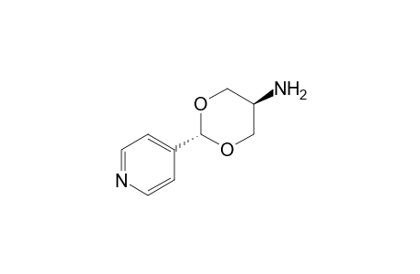trans-2-(Pyridin-4-yl)-1,3-dioxan-5-amine