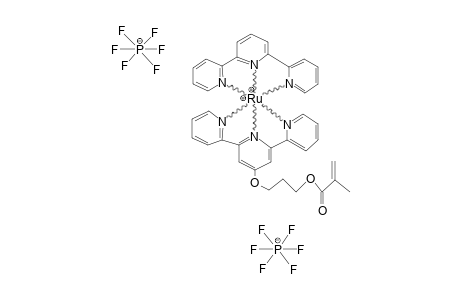 [2-METHYLACRYLIC-ACID-3-(2,2':6',2''-TERPYRIDIN-4'-YLOXY)-PROPYLESTER]-(2,2':6',2''-TERPYRIDINE)]-RUTHENIUM-(II)-HEXAFLUOROPHOSPHATE