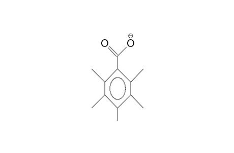 2,3,4,5,6-Pentamethyl-benzoate anion