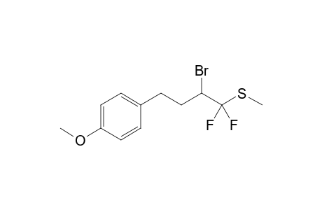2-Bromo-1,1-difluoro-4-(4-methoxyphenyl)-1-methylthiobutane