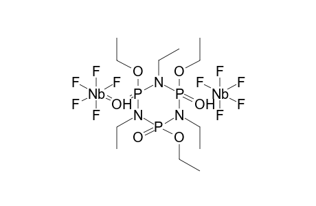 BIS(NIOBIUM PENTAFLUORIDE)-1,3,5-TRIETHOXY-2,4,6-TRIETHYL-1,3,5-TRIOXOCYCLOTRIPHOSPHAZANE COMPLEX