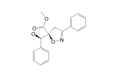 SYN-5-CARBOMETHOXY-5-(1'-HYDROXY-1'-PHENYLMETHYL)-3-PHENYL-4,5-DIHYDROISOXAZOLE;MAJOR_STEREOMER