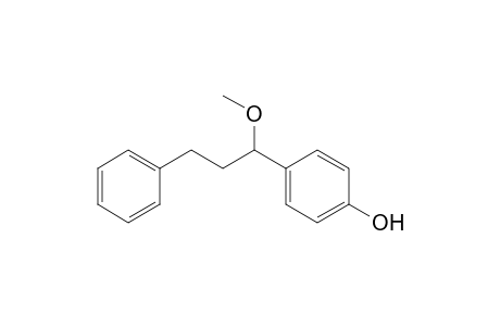 1-(4-Hydroxyphenyl)-1-methoxy-3-phenylpropane