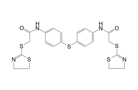 acetamide, 2-[(4,5-dihydro-2-thiazolyl)thio]-N-[4-[[4-[[2-[(4,5-dihydro-2-thiazolyl)thio]acetyl]amino]phenyl]thio]phenyl]-