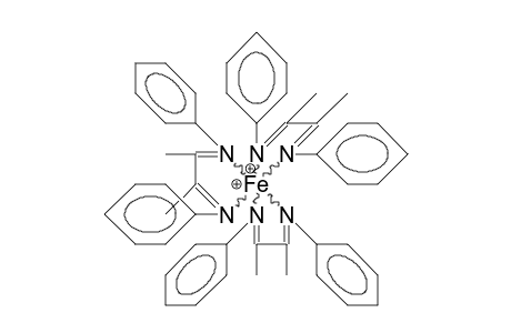 Tris[2,3-dimethyl-1,4-diphenyl-1,4-diaza-butadiene] iron dication