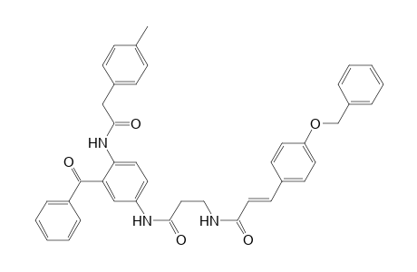 N-[2-[3-Benzoyl-4-(p-tolylacetylamino)phenylcarbamoyl]-ethyl]-3-(4-benzyloxy-phenyl)acrylamide