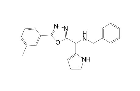 N-Benzyl-1-[5-(3-methylphenyl)-1,3,4-oxadiazol-2-yl]-1-(1H-pyrrol-2-yl)methanamine
