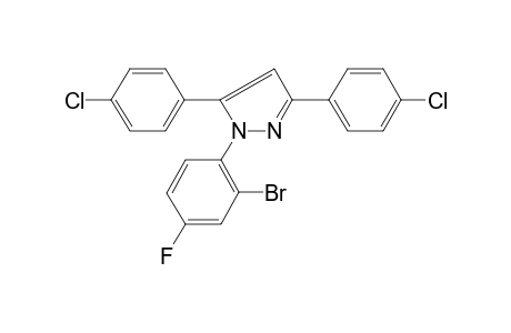 1-(2-Bromo-4-fluoro-phenyl)-3,5-bis-(4-chloro-phenyl)-1H-pyrazole