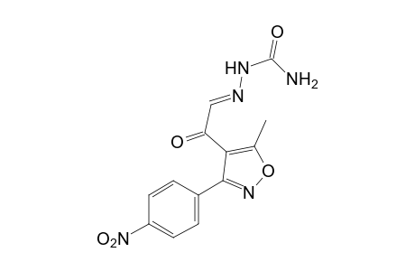 5-methyl-3-(p-nitrophenyl)-4-isoxazoleglyoxylaldehyde, semicarbazone