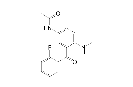 1-Methylamino-2-(2-fluorobenzoyl)-4-(acetylamino)benzene