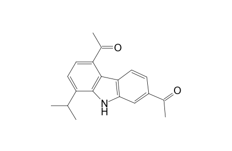 1-isopropyl-4,7-diacetyl-carbazole