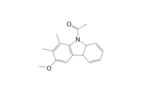 4a,9a-Dihydro-9-acetyl-6-methoxy-7,8-dimethyl-9H-carbazole