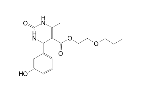 5-pyrimidinecarboxylic acid, 1,2,3,4-tetrahydro-4-(3-hydroxyphenyl)-6-methyl-2-oxo-, 2-propoxyethyl ester