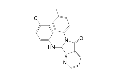 5H-pyrrolo[3,4-b]pyridin-5-one, 7-[(4-chlorophenyl)amino]-6,7-dihydro-6-(4-methylphenyl)-