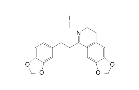 6,7-methylenedioxy-1-(3,4-methylenedioxyphenylethyl)-3,4-dihydroisoquinoline methiodide