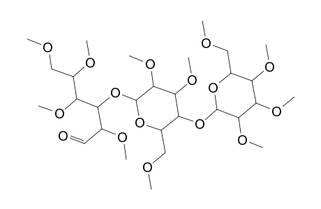 D-Glucose, O-2,3,4,6-tetra-O-methyl-.beta.-D-glucopyranosyl-(1.fwdarw.4)-O-2,3,6-tri-O-methyl-.beta.-D-glucopyranosyl-(1.fwdarw.3)-2,4,5,6-tetra-O-methyl-