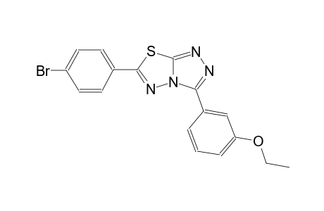 6-(4-bromophenyl)-3-(3-ethoxyphenyl)[1,2,4]triazolo[3,4-b][1,3,4]thiadiazole