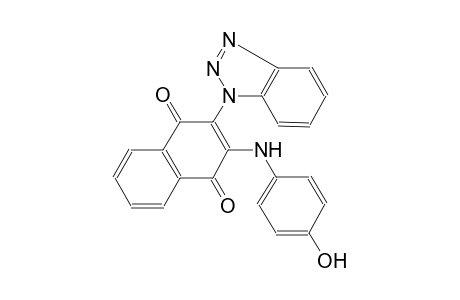 1,4-naphthalenedione, 2-(1H-1,2,3-benzotriazol-1-yl)-3-[(4-hydroxyphenyl)amino]-