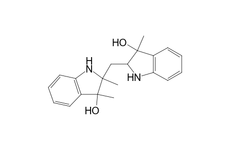 3-Indolinol, 2,3,3'-trimethyl-2,2'-methylenedi-
