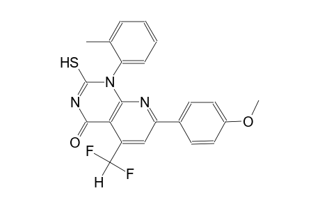 pyrido[2,3-d]pyrimidin-4(1H)-one, 5-(difluoromethyl)-2-mercapto-7-(4-methoxyphenyl)-1-(2-methylphenyl)-
