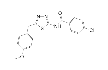 4-chloro-N-[5-(4-methoxybenzyl)-1,3,4-thiadiazol-2-yl]benzamide
