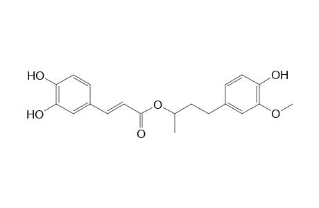 1-Methyl-3-(3'-methoxy-4'-hydroxyphenyl)propyl-caffeate