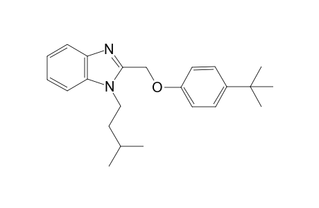 1H-1,3-Benzimidazole, 2-[[4-(1,1-dimethylethyl)phenoxy]methyl]-1-(3-methylbutyl)-