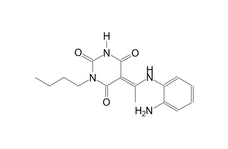 (5E)-5-[1-(2-aminoanilino)ethylidene]-1-butyl-2,4,6(1H,3H,5H)-pyrimidinetrione