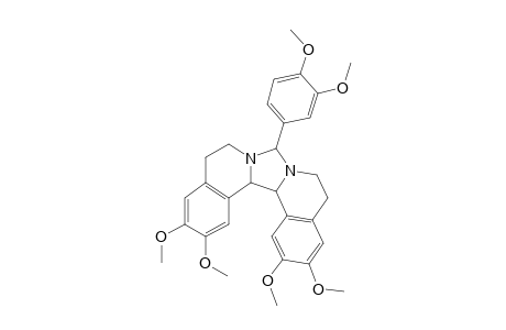 5,6,10,11,15b,15c-Hexahydro-8-(3,4-dimethoxyphenyl)-2,3,13,14-tetramethoxy-8H-imidazo[5,1-a:4,3-a']diisoquinoline