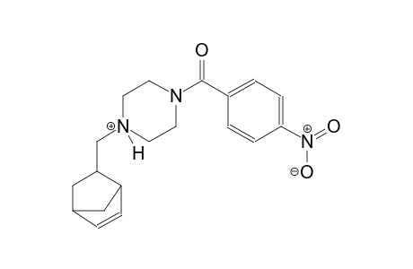 1-(bicyclo[2.2.1]hept-5-en-2-ylmethyl)-4-(4-nitrobenzoyl)piperazin-1-ium
