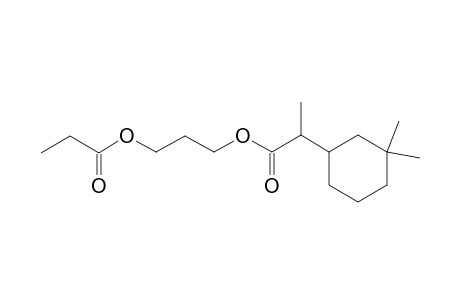 3-(propionyloxy)propyl 2-(3,3-dimethylcyclohexyl)propanoate