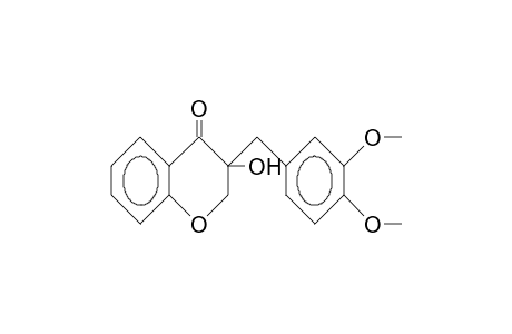 3-Hydroxy-3-(3,4-dimethoxy-benzyl)-4-chromanone