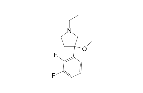 (-)-3-(2,3-difluorophenyl)-1-ethyl-3-methoxypyrrolidine