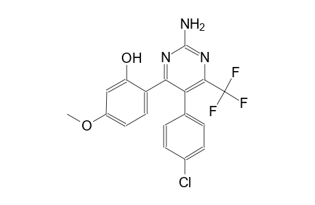 phenol, 2-[2-amino-5-(4-chlorophenyl)-6-(trifluoromethyl)-4-pyrimidinyl]-5-methoxy-