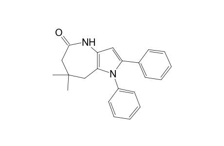 7,7-Dimethyl-1,2-diphenyl-4,6,7,8-tetrahydropyrrolo[3,2-b]azepin-5(1H)-one