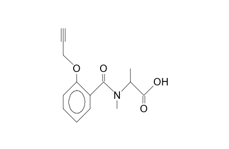 N-Methyl-N-(2-<prop-2-ynyloxy>benzoyl)-alanine