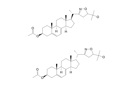 MIXTURE;(5'-XI)-3-BETA-ACETOXY-20-(5'-HYDROXYISOPROPYL-3'-ISOXAZOLINYL)-PREGNA-5,7-DIENE