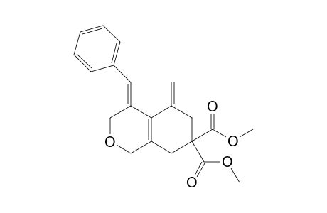 2(E)-Benzylidene-10-(methylene)-4-oxa-8,8-bis(methoxycarbonyl)bicyclo[4.4.0]dec-1(6)-ene