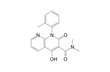 4-Hydroxy-N,N-dimethyl-2-oxo-1-(2-methylphenyl)-1,2-dihydro-1,8-naphthridine-3-carboxamide