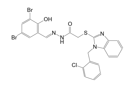 acetic acid, [[1-[(2-chlorophenyl)methyl]-1H-benzimidazol-2-yl]thio]-, 2-[(E)-(3,5-dibromo-2-hydroxyphenyl)methylidene]hydrazide