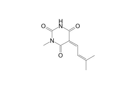 (5Z)-1-methyl-5-(3-methylbut-2-enylidene)-1,3-diazinane-2,4,6-trione