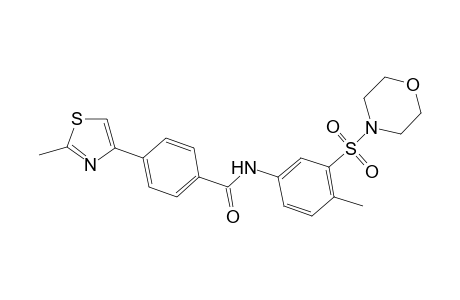 Benzamide, N-[4-methyl-3-(4-morpholinylsulfonyl)phenyl]-4-(2-methyl-4-thiazolyl)-