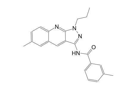 3-methyl-N-(6-methyl-1-propyl-1H-pyrazolo[3,4-b]quinolin-3-yl)benzamide
